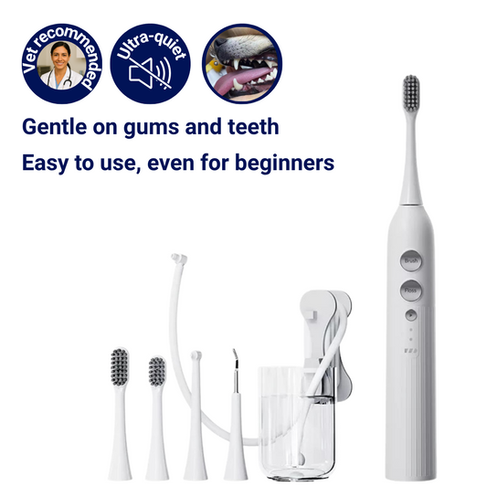 Momoo™ /Vet-Recommended: Quiet & Easy Dental Tool for First-Time Pet Parents